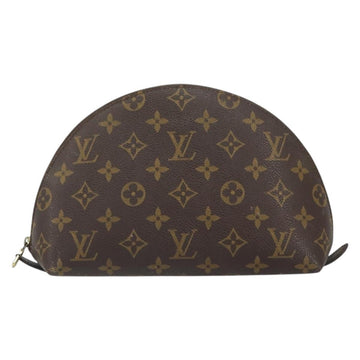 LOUIS VUITTON Monogram Trousse Demi Ronde Cosmetic Pouch M47520 LV Auth BA9256 - 0