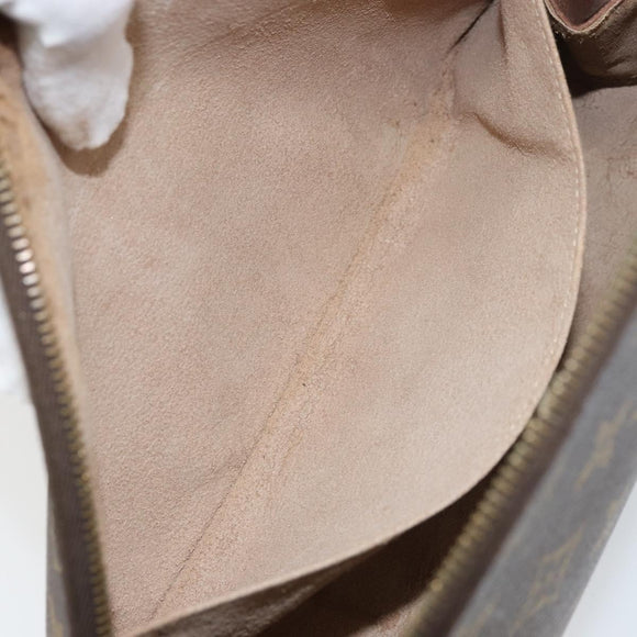 LOUIS VUITTON Monogram Trousse Demi Ronde Cosmetic Pouch M47520 LV Auth BA9257