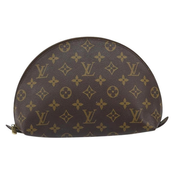 LOUIS VUITTON Monogram Trousse Demi Ronde Cosmetic Pouch M47520 LV Auth BA9257 - 0