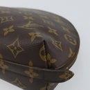 LOUIS VUITTON Monogram Trousse Demi Ronde Cosmetic Pouch M47520 LV Auth BA9257-8