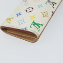 LOUIS VUITTON Monogram Multicolor Multicles 4 Key Case White M93731 Auth BA9258-16