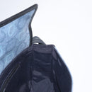 Salvatore Ferragamo Gancini Shoulder Bag Canvas Navy Gold Auth BA9259V-18