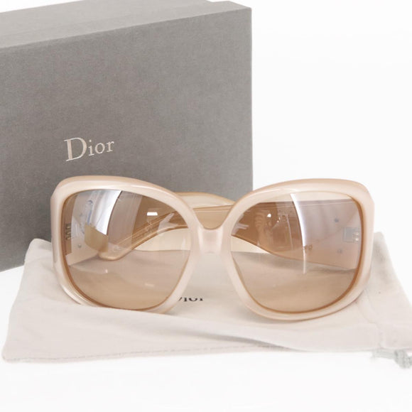 Christian Dior On The Rocks Sunglasses plastic Beige Auth BA9261V
