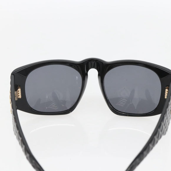 CHANEL Matelasse Sunglasses plastic Black CC Auth BA9264