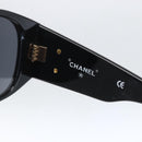 CHANEL Matelasse Sunglasses plastic Black CC Auth BA9264-9