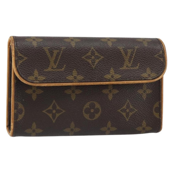 LOUIS VUITTON Monogram Pochette Florentine Waist bag M51855 LV Auth BA9268