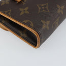 LOUIS VUITTON Monogram Pochette Florentine Waist bag M51855 LV Auth BA9268-16