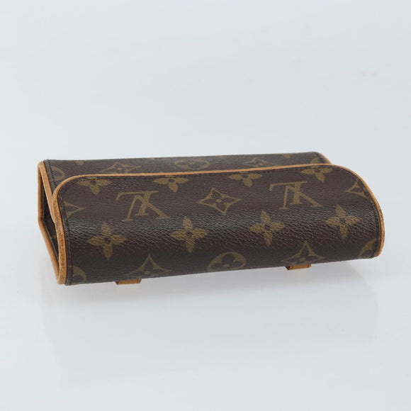 LOUIS VUITTON Monogram Pochette Florentine Waist bag M51855 LV Auth BA9268
