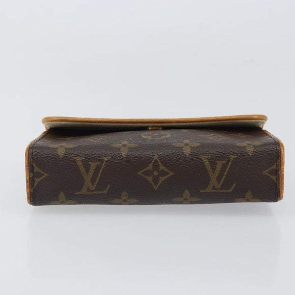 LOUIS VUITTON Monogram Pochette Florentine Waist bag M51855 LV Auth BA9268