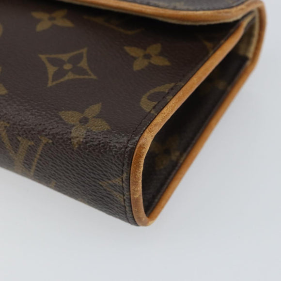 LOUIS VUITTON Monogram Pochette Florentine Waist bag M51855 LV Auth BA9268