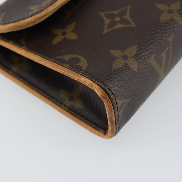 LOUIS VUITTON Monogram Pochette Florentine Waist bag M51855 LV Auth BA9268