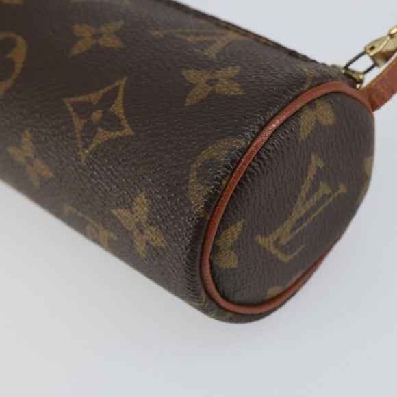 LOUIS VUITTON Monogram Papillon Pouch LV Auth BA9269