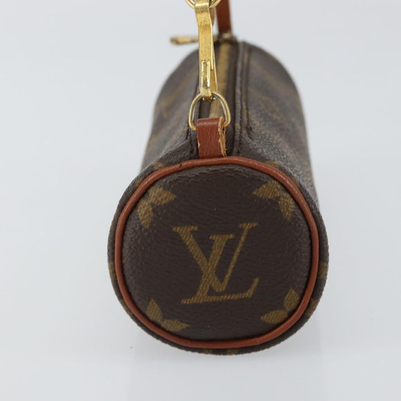 LOUIS VUITTON Monogram Papillon Pouch LV Auth BA9269