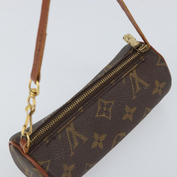 LOUIS VUITTON Monogram Papillon Pouch LV Auth BA9269