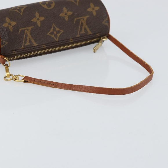 LOUIS VUITTON Monogram Papillon Pouch LV Auth BA9269