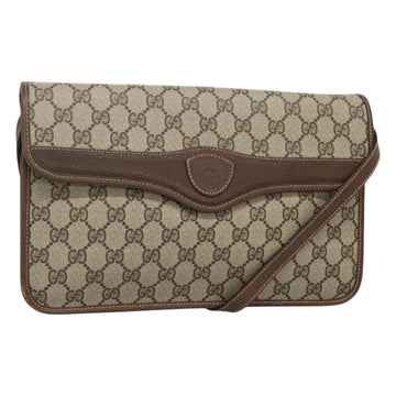 GUCCI GG Supreme Shoulder Bag PVC Beige 004 904 0671 Auth BA927