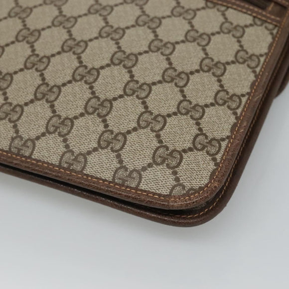 GUCCI GG Supreme Shoulder Bag PVC Beige 004 904 0671 Auth BA927