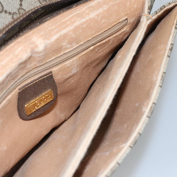 GUCCI GG Supreme Shoulder Bag PVC Beige 004 904 0671 Auth BA927