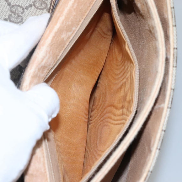 GUCCI GG Supreme Shoulder Bag PVC Beige 004 904 0671 Auth BA927