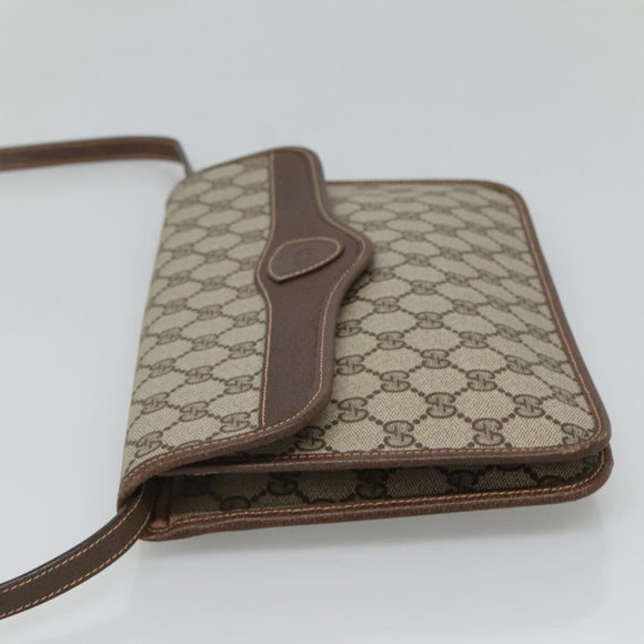 GUCCI GG Supreme Shoulder Bag PVC Beige 004 904 0671 Auth BA927