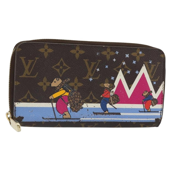 LOUIS VUITTON Monogram Holiday collection Zippy Wallet M63379 LV Auth BA9270