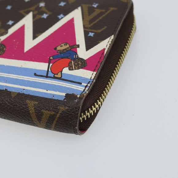 LOUIS VUITTON Monogram Holiday collection Zippy Wallet M63379 LV Auth BA9270