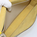 LOEWE Ines Shoulder Bag Leather Ivory Gold Auth BA9271V-17