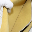 LOEWE Ines Shoulder Bag Leather Ivory Gold Auth BA9271V-20