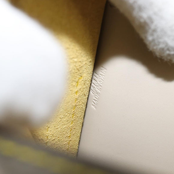 LOEWE Ines Shoulder Bag Leather Ivory Gold Auth BA9271V