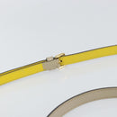 LOEWE Ines Shoulder Bag Leather Ivory Gold Auth BA9271V-8