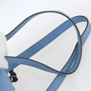 GUCCI Bamboo Backpack Leather Light Blue Silver 370833 Auth BA9273V-10