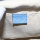 GUCCI Bamboo Backpack Leather Light Blue Silver 370833 Auth BA9273V-18