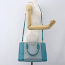 PRADA Hand Bag Safiano leather 2way Green Gold Auth BA9274V-27