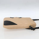 CHANEL Matelasse Cambon Line Shoulder Bag Leather Beige Silver CC Auth BA9277V-5