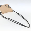 CHANEL Matelasse Cambon Line Shoulder Bag Leather Beige Silver CC Auth BA9277V-7