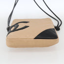 CHANEL Matelasse Cambon Line Shoulder Bag Leather Beige Silver CC Auth BA9277V-9