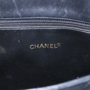 CHANEL Matelasse Chain Shoulder Bag Leather Black Gold CC Auth BA9278-10