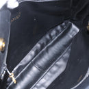 CHANEL Matelasse Chain Shoulder Bag Leather Black Gold CC Auth BA9278-11