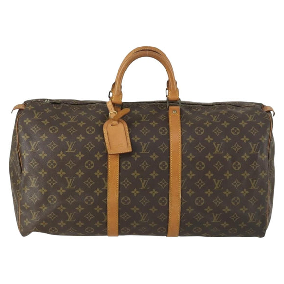 LOUIS VUITTON Monogram Keepall 55 Boston Tasche M41424 LV Auth BA9282