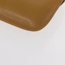 CARTIER Must Line Clutch Bag Leather Yellow Gold Auth BA9283-11