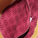 CARTIER Must Line Clutch Bag Leather Yellow Gold Auth BA9283-19