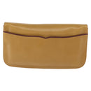 CARTIER Must Line Clutch Bag Leather Yellow Gold Auth BA9283-3