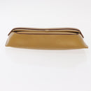 CARTIER Must Line Clutch Bag Leather Yellow Gold Auth BA9283-7