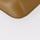 CARTIER Must Line Clutch Bag Leather Yellow Gold Auth BA9283-8