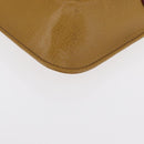 CARTIER Must Line Clutch Bag Leather Yellow Gold Auth BA9283-9