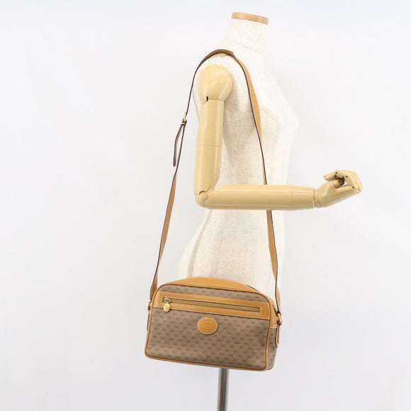 GUCCI GG Supreme Shoulder Bag PVC Beige Gold 001 56 0942 Auth BA9284
