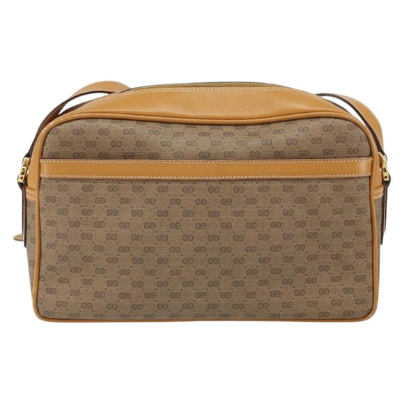 GUCCI GG Supreme Shoulder Bag PVC Beige Gold 001 56 0942 Auth BA9284