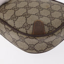 GUCCI GG Supreme Web Sherry Line Bag PVC Beige Gold 156 02 066 Auth BA9285-14