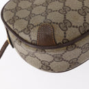 GUCCI GG Supreme Web Sherry Line Bag PVC Beige Gold 156 02 066 Auth BA9285-15