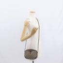 GUCCI GG Supreme Web Sherry Line Bag PVC Beige Gold 156 02 066 Auth BA9285-21